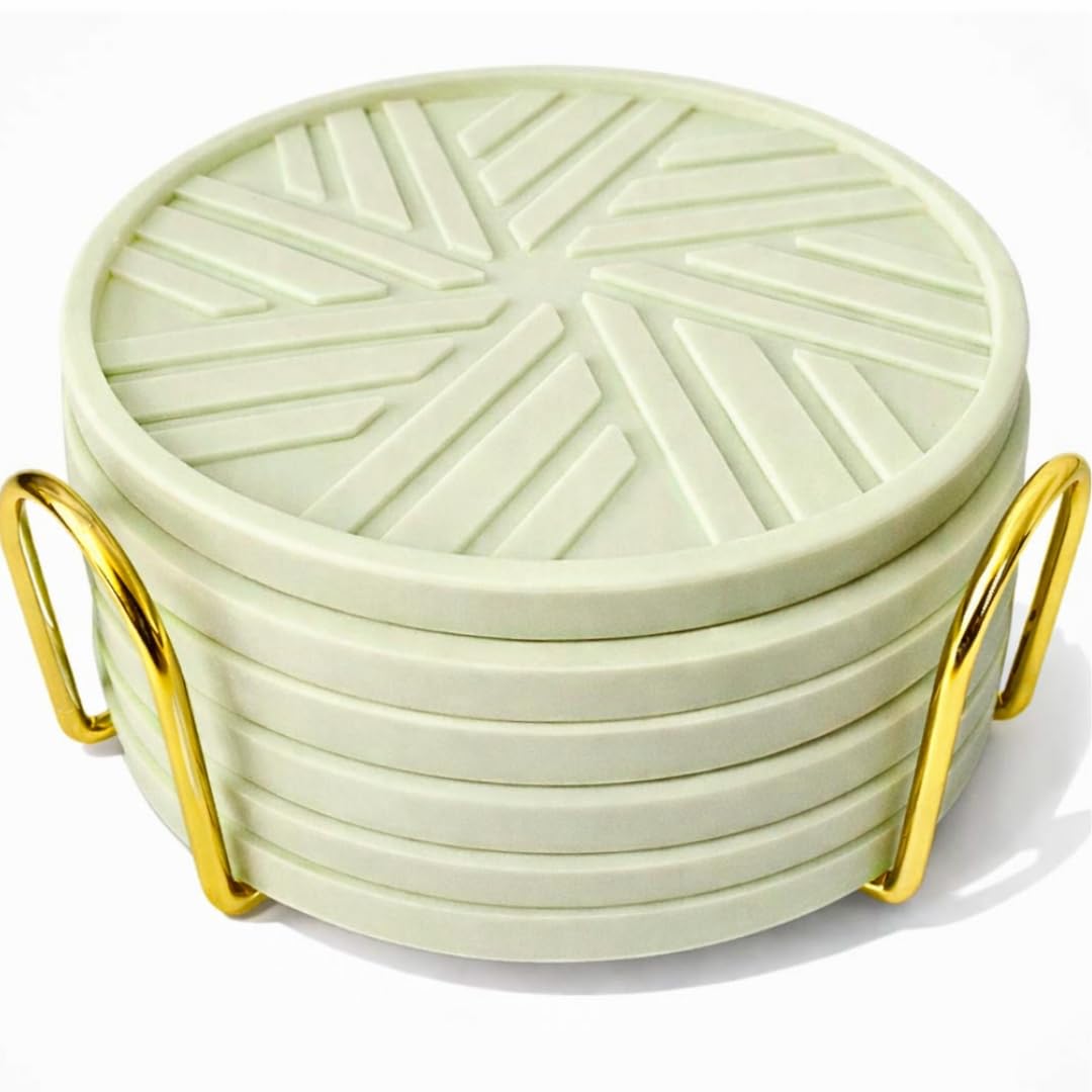 Amazon.com: Angardy Homeware Silicone Coasters for Drinks, Set of